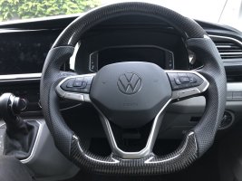 Upgraded Steering Wheel on T6.1 .. show us yours please ?