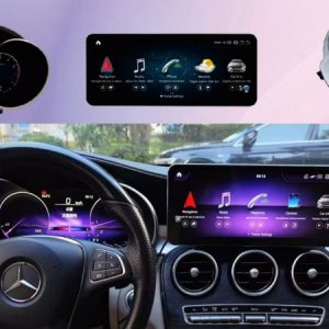 UPSZTEC In-dash Speedmeter Cluster Instrument,Android Screen,Touch Pad for Mercedes Benz