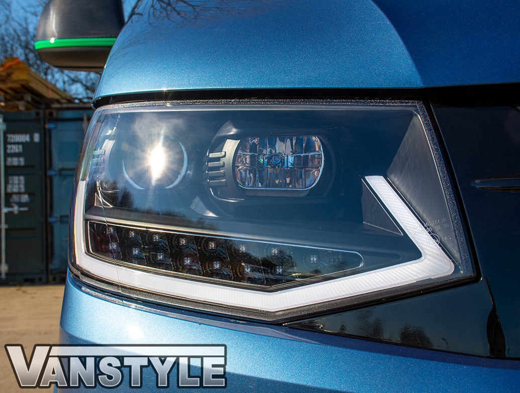 VW T6 LED Headlight Bulbs H7 & H1 Transporter For All SONAR Headlights –  Travelin-Lite